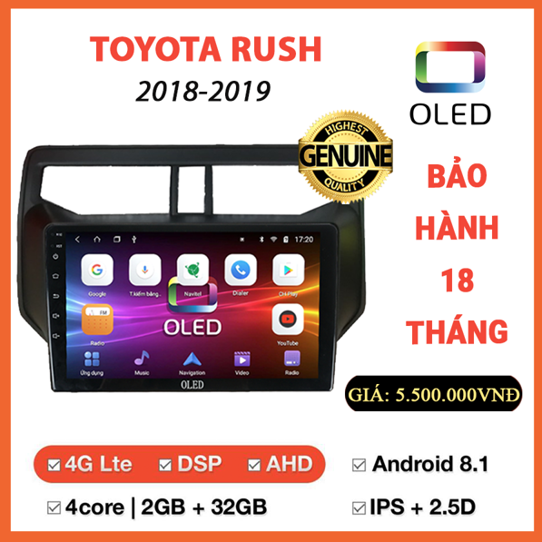 MÀN HÌNH OLED TOYOTA RUSH 2018-2019